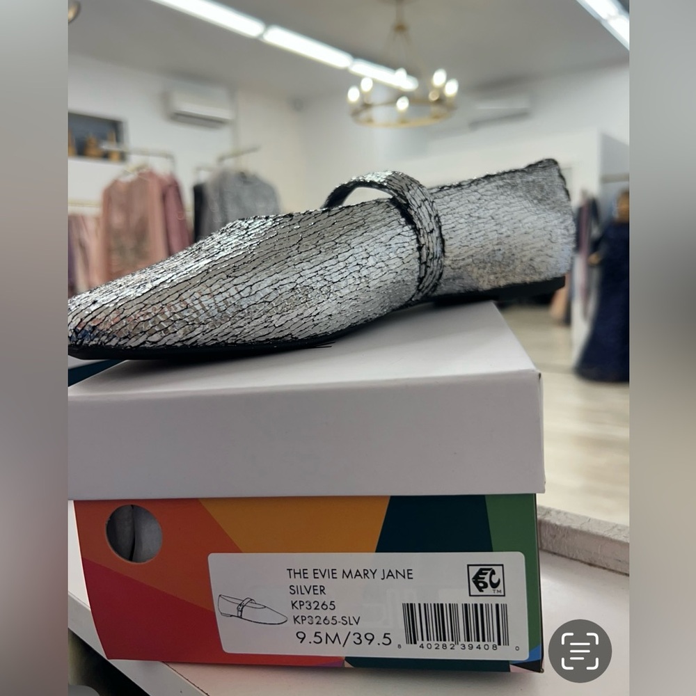 Katy Perry Collections Silver Flats